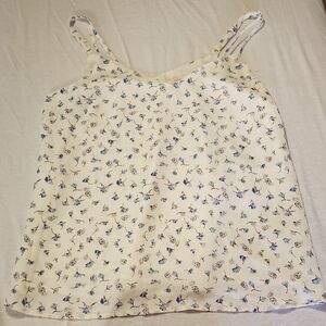 Skies Are Blue Cream Floral Camisole